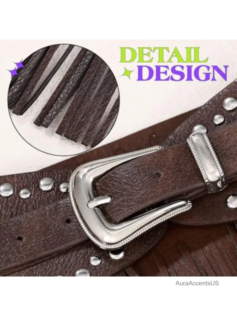 Fringe Belt with Tassel for Women Western Cowgirl Style